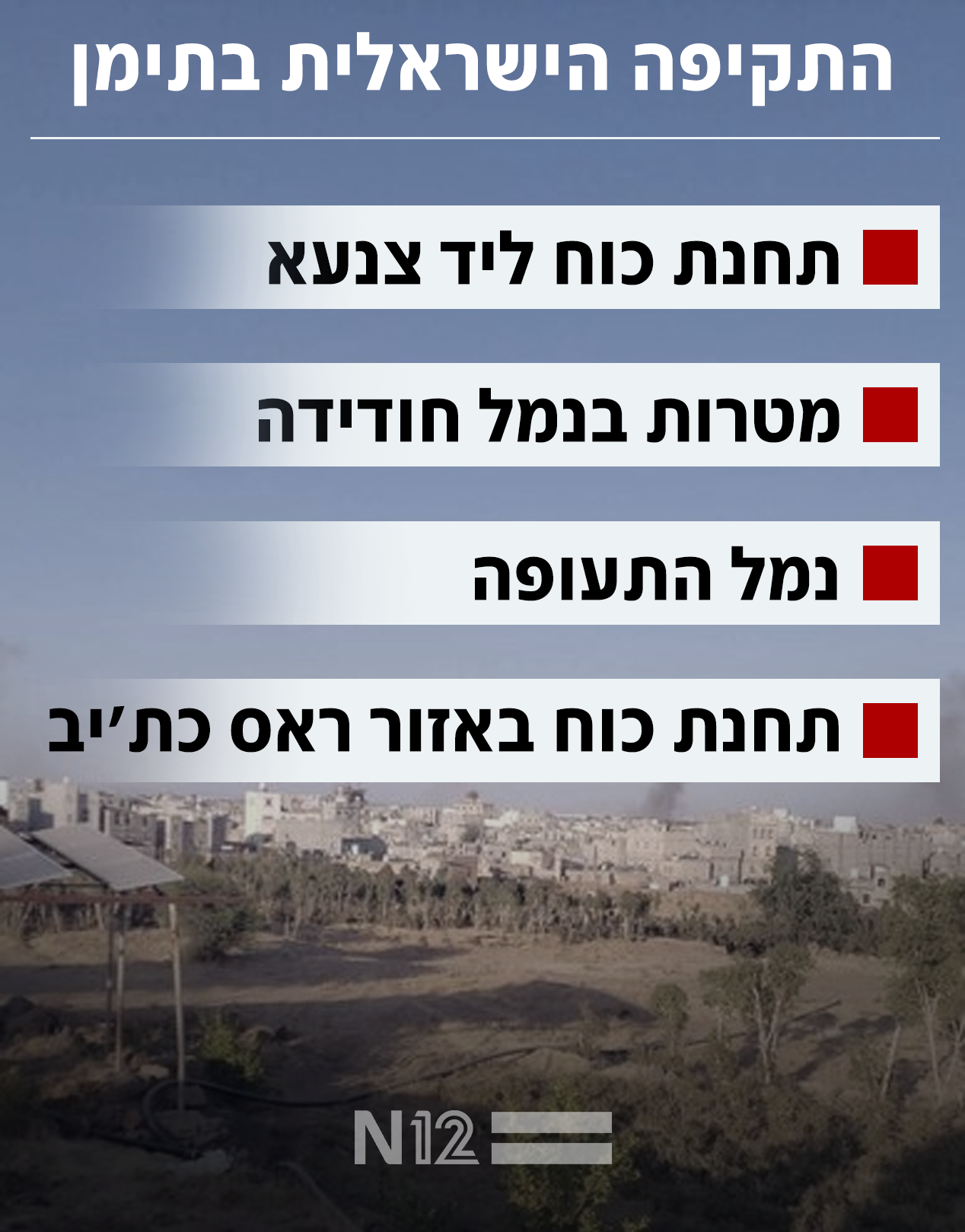 התקיפה הישראלית בתימן