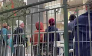 מחאה מול מעון ראש הממשלה ברחוב עזה בירושלים