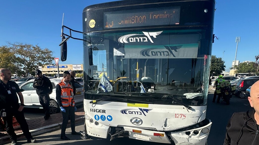 זירת התאונה באשקלון זירת התאונה באשקלון
