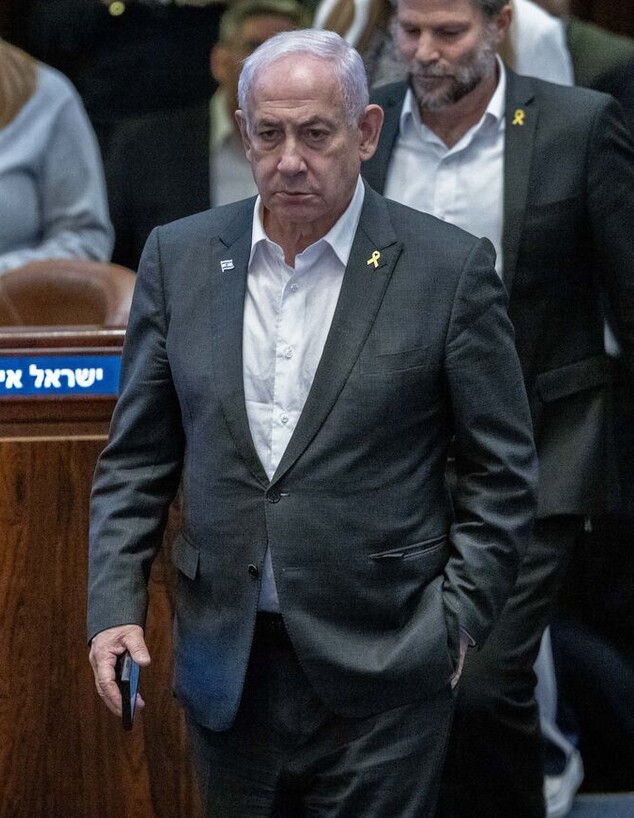 נתניהו במליאה (צילום: חיים גולדברג, פלאש 90)