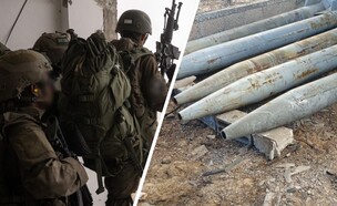 מתחם הייצור והרקטות, כוחות במרחב (צילום: דובר צה"ל)
