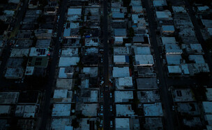 הפסקת חשמל בערב השנה החדשה בפוארטו ריקו (צילום: reuters)