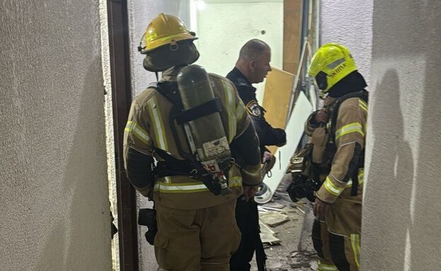 פיצוץ בבניין בראשון לציון (צילום: דוברות כבאות והצלה)