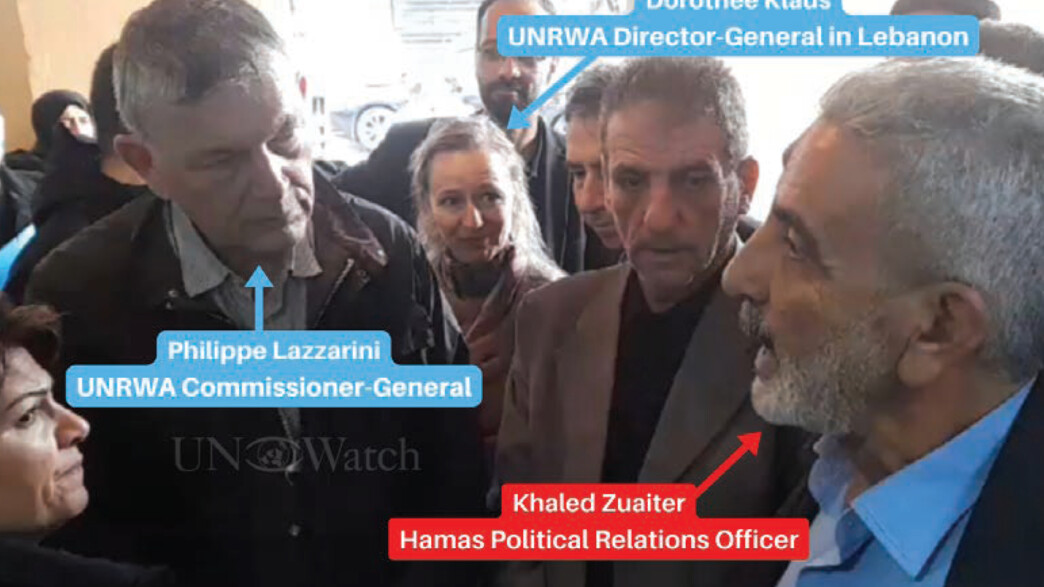 מזכ"ל אונר"א נפגש עם חבר חמאס בלבנון