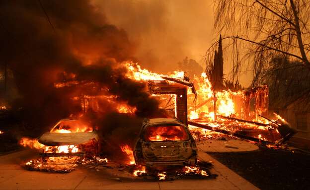 ההרס בעקבות השרפות בלוס אנג'לס (צילום: David Swanson, Reuters)