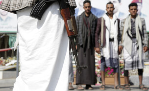 חות'ים, החות'ים, תימן, לוחמים חות'ים (צילום: Mohammed Hamoud/Getty Images)
