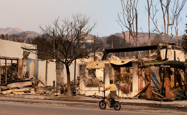 שריפות בלוס אנג'לס (צילום: reuters)