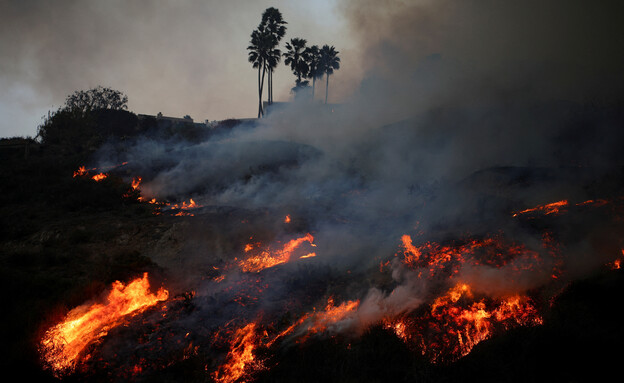 שריפות בלוס אנג'לס (צילום: reuters)