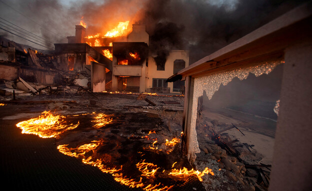 שרפות בלוס אנג'לס (צילום: reuters)