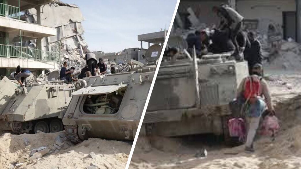 העזתים והכלים שננטשו