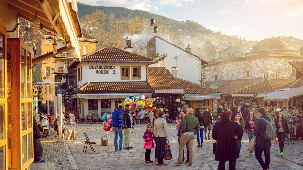 שוק סרייבו אנשים בוסניה הרצגובינה