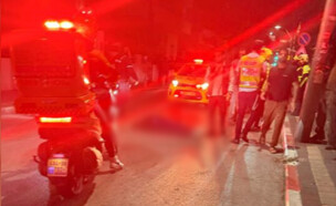 פיגוע דקירה בתל אביב (צילום: לפי סעיף 27 א')