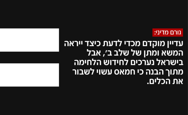 גורם מדיני על המופע של חמאס והמשך המשא ומתן (צילום: חדשות 12)