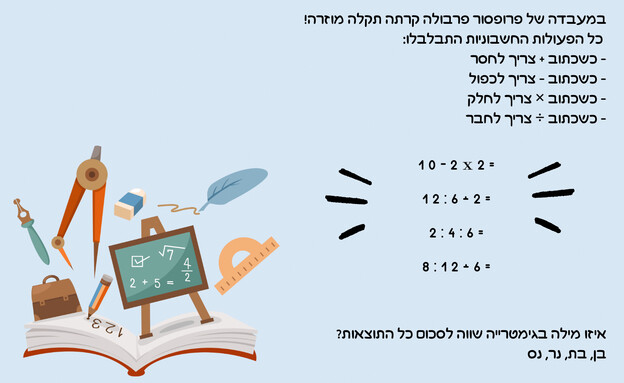 חידת הפרבולה (איור: הפרופסור הלא המפוזר)