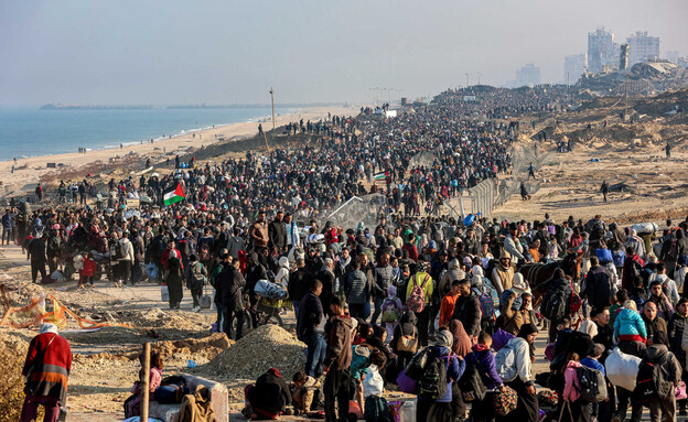 ציר נצרים עזה (צילום: OMAR AL-QATTAA , getty images)