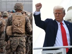 טראמפ וכוחות בשטח