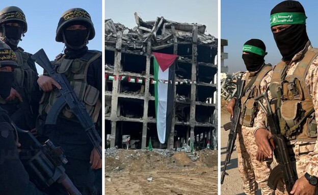 המחבלים ברצועה (צילום: מתוך תיעוד שעלה ברשתות החברתיות, שימוש לפי סעיף 27א' לחוק זכויות יוצרים) המחבלים ברצועה (צילום: מתוך תיעוד שעלה ברשתות החברתיות, שימוש לפי סעיף 27א' לחוק זכויות יוצרים)