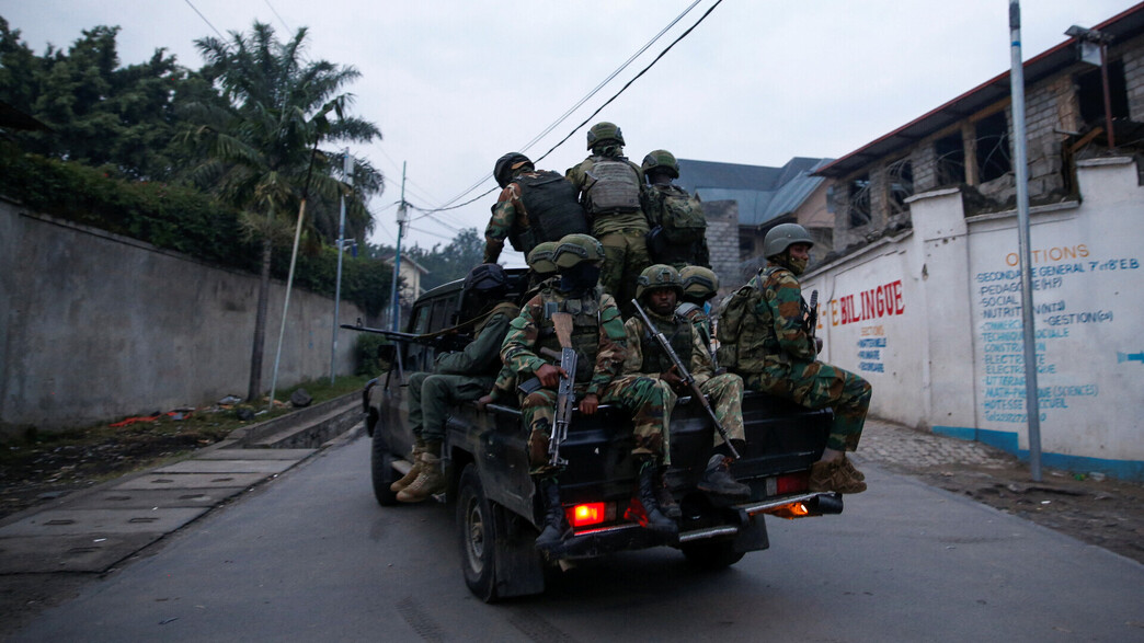 כוחות ה-M23 בעיר גומה מזרח קונגו