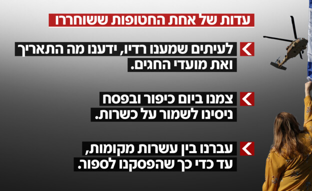 עדות של אחת החטופות ששוחררו 