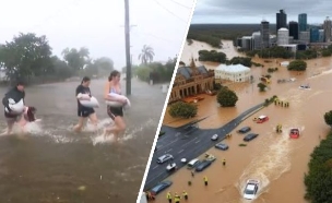 סערה באוסטרליה  (צילום: לפי סעיף א' לרשתות חברתיות)