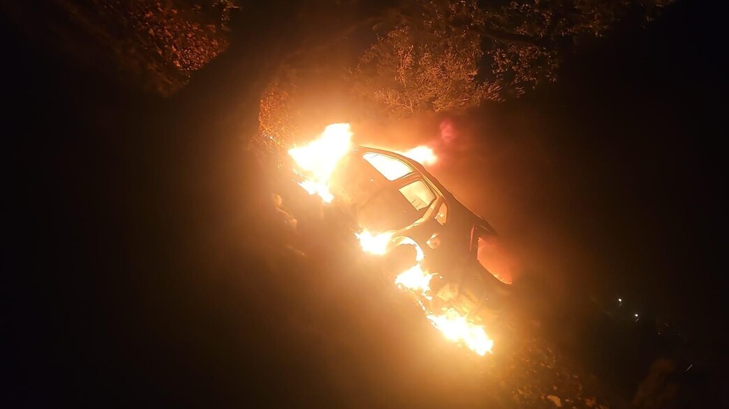 רכב שככל הנראה שימש את החשודים ברצח באבו סנאן 