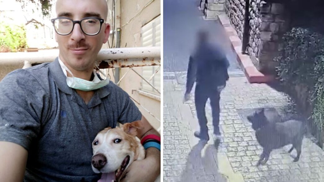 אבי אבוקרט מפתה את הכלב אביצ'י לפני שהתעלל בו