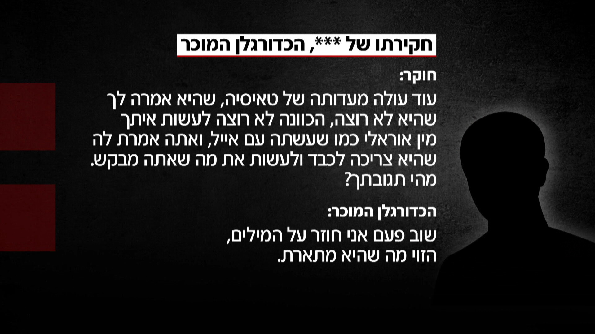 מתוך החקירות בפרשת משחקי חברה