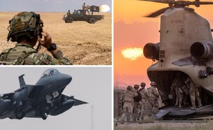 כוחות הצבא האמריקאי באזור (צילום: John Moore | DELIL SOULEIMAN/AFP/GettyImages | Centcom)