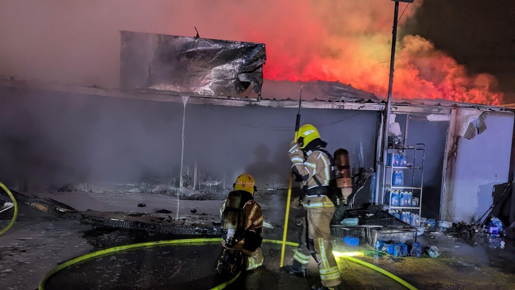 זירת ההצתה בחדרה