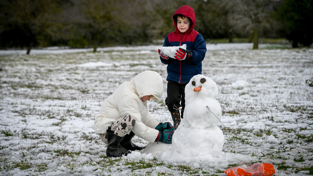 שלג בצפון רמת הגולן