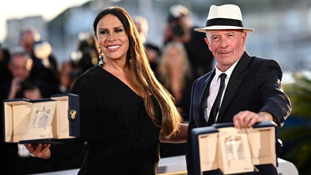 ז'אק אודיאר, קרלה סופיה גסקון (צילום:  LOIC VENANCE/AFP via Getty Images)