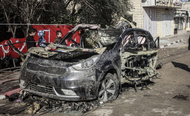 תקיפה בג'נין (צילום:  Nasser Ishtayeh/SOPA Images/LightRocket , getty images)