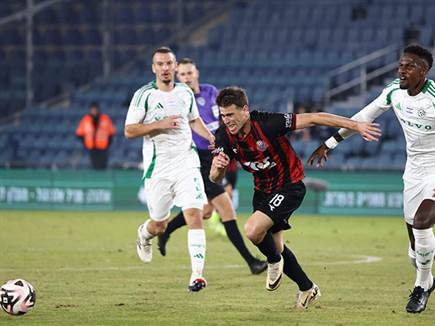 גיא מלמד בדרבי הקודם. הפעם הוא יהיה בירוק (דני מרון) (צילום: ספורט 5)