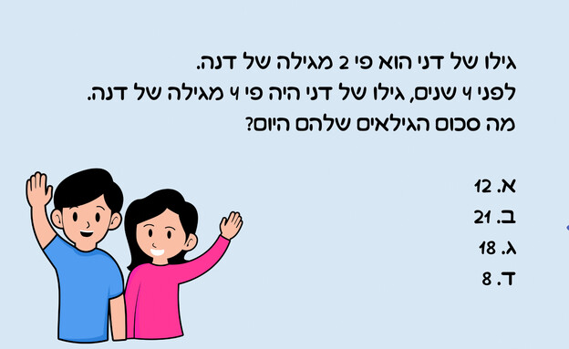 חידת דני ודנה (איור: הפרופסור הלא המפוזר)