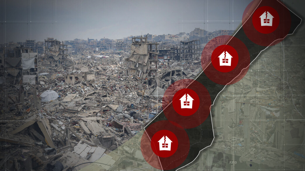 מבנים שנהרסו ברצועת עזה 