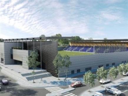 הדמיית חוץ של האצטדיון החדש (GAB אדריכלים)