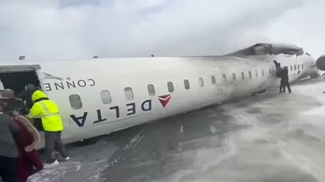 מטוס של חברת התעופה דלתא התרסק בטורונטו