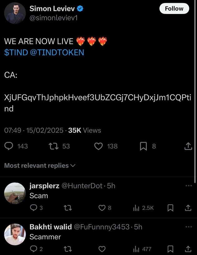 תגובות להשקת המטבע של סיימון לבייב תגובות להשקת המטבע של סיימון לבייב