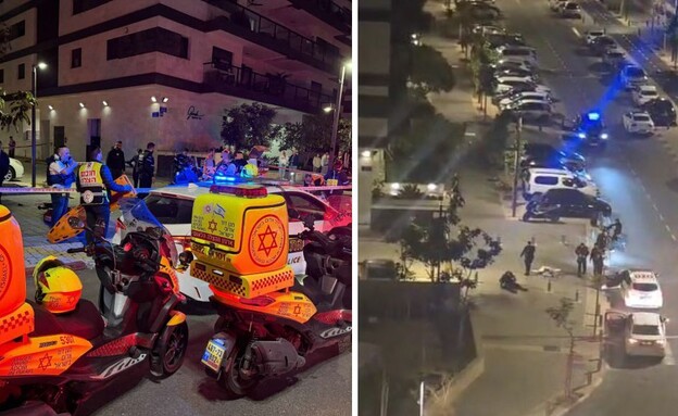 זירת ניסיון החיסול הכפול בתל אביב