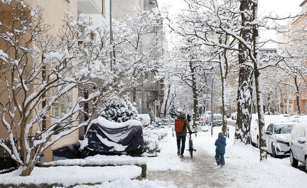 ברלין גרמניה שלג (צילום: getty images)