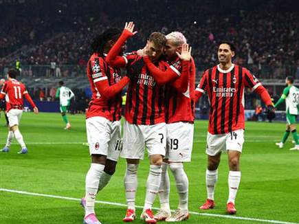 כבר בדקה הראשונה מילאן חגגה שער ראשון (getty)