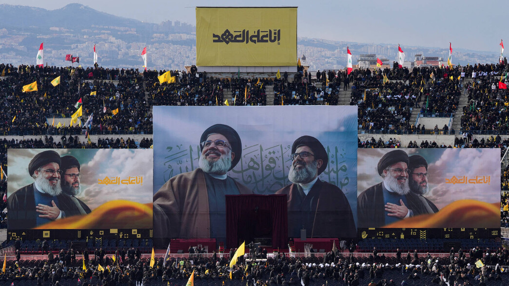 לוויית חסן נסראללה והאשם ספי א-דין