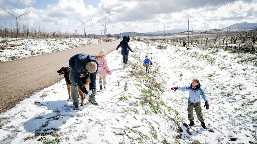 שלג בהרי הגולן שלג בהרי הגולן