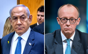 פרידריך מרץ, בנימין נתניהו (צילום: פלאש 90, reuters)