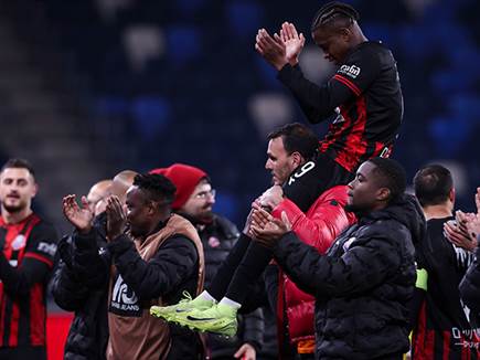 הפועל חיפה בפלייאוף העליון (צילום: מאור אלקסלסי)