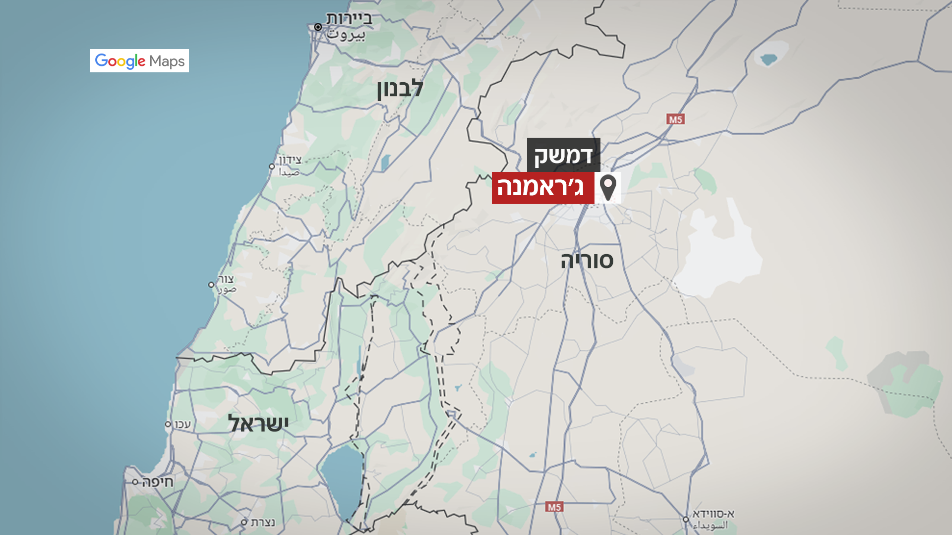 ג'ראמנה, מפה (עיבוד: google maps)