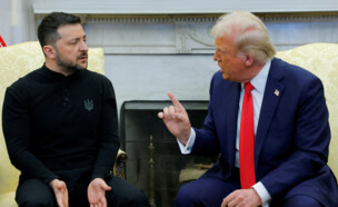 דונלד טראמפ, ולדימיר זלנסקי (צילום: Reuters)