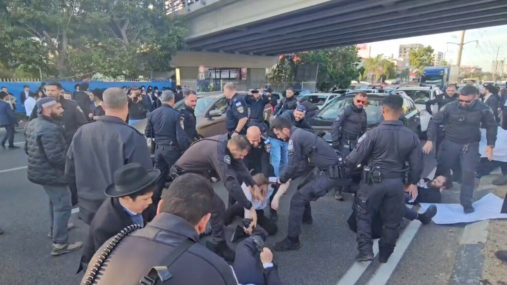 הפגנה בכביש 4 סמוך לבני ברק