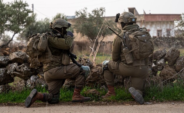 הכוחות מעבר לגבול (צילום: דובר צה