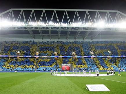 בסיומו של ערב נפלא בבלומפילד (צילום: אלן שיבר)